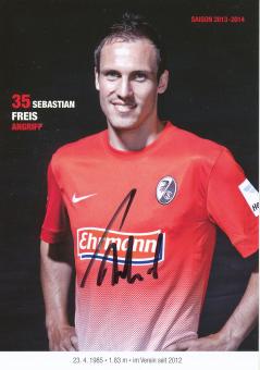 Sebastian Freis  2013/2014   SC Freiburg Fußball Autogrammkarte original signiert 