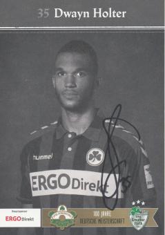 Dwayn Holter  2014/2015  SpVgg Greuther Fürth  Fußball Autogrammkarte original signiert 