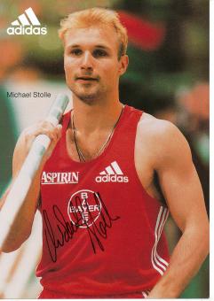 Michael Stolle  Leichtathletik  Autogrammkarte original signiert 