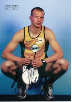 Tobias Unger  Leichtathletik  Autogrammkarte original signiert 