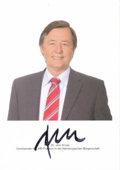 Dr.Jörn Kruse  Politik  Autogrammkarte original signiert 