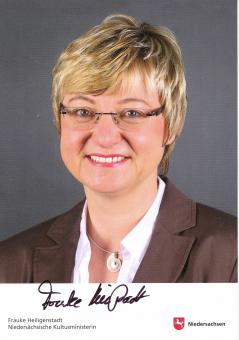 Frauke Heiligenstadt  Politik  Autogrammkarte original signiert 