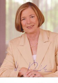 Ursula Männle  Politik  Autogrammkarte original signiert 