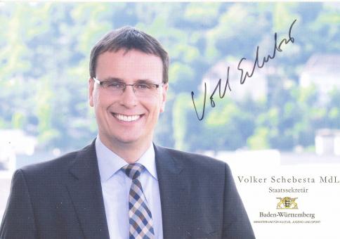 Volker Schebesta  Politik  Autogrammkarte original signiert 