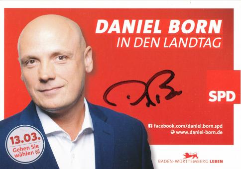 Daniel Born  Politik  Autogrammkarte original signiert 
