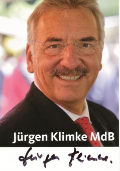 Jürgen Klimke  Politik  Autogrammkarte original signiert 