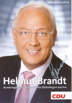 Helmut Brandt  Politik  Autogrammkarte original signiert 