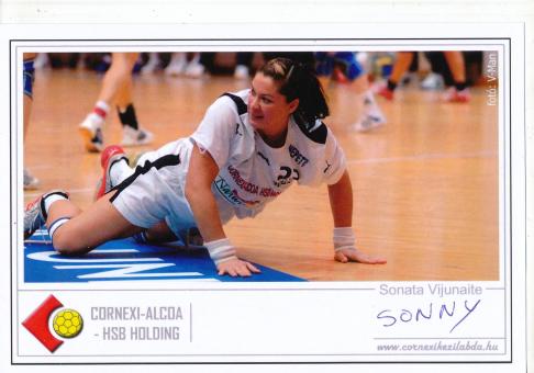 Sonata Vijunaite  Frauen Handball Autogrammkarte original signiert 
