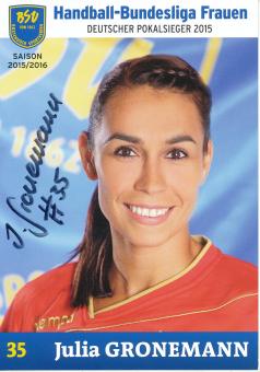 Julia Gronelmann  2015/2016  Buxtehuder SV  Frauen Handball Autogrammkarte original signiert 