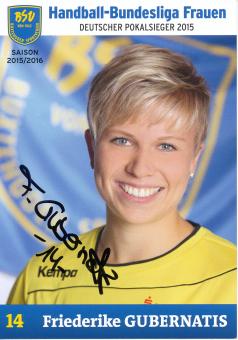 Friederike Gubernatis  2015/2016  Buxtehuder SV  Frauen Handball Autogrammkarte original signiert 