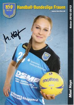 Maxi Hayn  2012/2013  Buxtehuder SV  Frauen Handball Autogrammkarte original signiert 