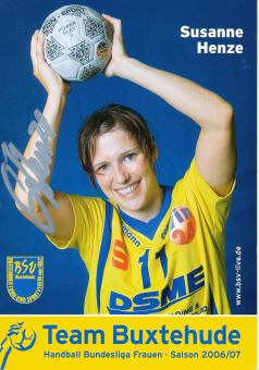 Susanne Henze  2006/2007  Buxtehuder SV  Frauen Handball Autogrammkarte original signiert 