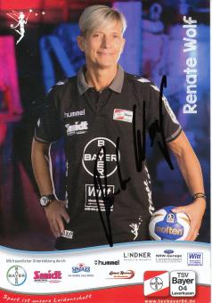 Renate Wolf  2015/2016  Bayer 04 Leverkusen Frauen Handball Autogrammkarte original signiert 