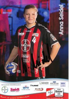 Anna Seidel  2015/2016  Bayer 04 Leverkusen Frauen Handball Autogrammkarte original signiert 