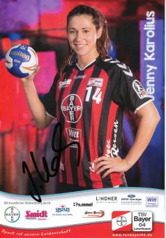 Jenny Karolius   2015/2016  Bayer 04 Leverkusen Frauen Handball Autogrammkarte original signiert 