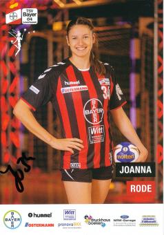 Joanna Rode  2018/2019  Bayer 04 Leverkusen Frauen Handball Autogrammkarte original signiert 