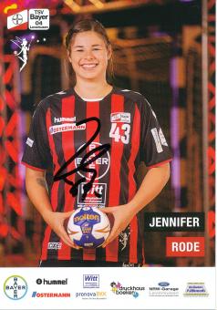 Jennifer Rode  2018/2019  Bayer 04 Leverkusen Frauen Handball Autogrammkarte original signiert 