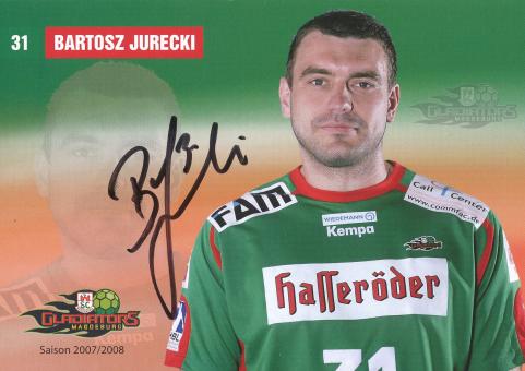 Bartosz Jurecki  2007/2008  SC Magdeburg Handball Autogrammkarte original signiert 
