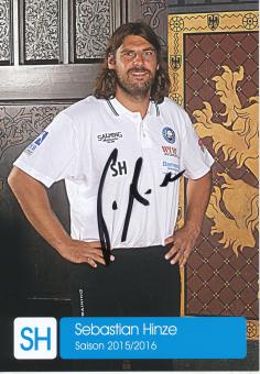 Sebastian Hinze  2015/2016  Bergischer HC  Handball Autogrammkarte original signiert 