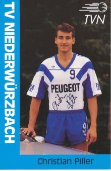 Christian Piller  TV Niederwürzbach  Handball Autogrammkarte original signiert 