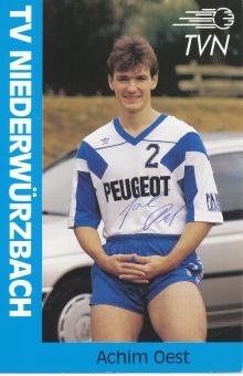 Achim Oest  TV Niederwürzbach  Handball Autogrammkarte original signiert 