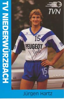 Jürgen Hartz  TV Niederwürzbach  Handball Autogrammkarte original signiert 
