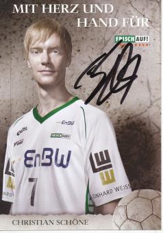 Christian Schöne  2011/2012  Frisch Auf Göppingen  Handball Autogrammkarte original signiert 