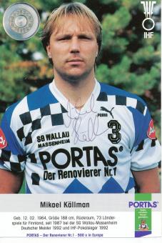 Mikael Källman  SG Wallau Massenheim  Handball Autogrammkarte original signiert 