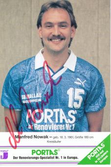 Manfred Nowak  SG Wallau Massenheim  Handball Autogrammkarte original signiert 