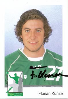 Florian Kunze  TSV Hannover Burgdorf  Handball Autogrammkarte original signiert 