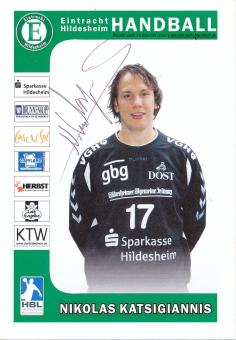Nikolas Katsigiannis  TSV Eintracht Hildesheim  Handball Autogrammkarte original signiert 