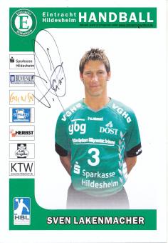 Sven Lakenmacher  TSV Eintracht Hildesheim  Handball Autogrammkarte original signiert 