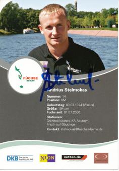 Andrius Stelmokas  Füchse Berlin  Handball Autogrammkarte original signiert 