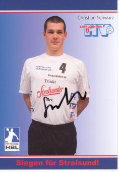 Christian Schwarz  Stralsunder HV  Handball Autogrammkarte original signiert 