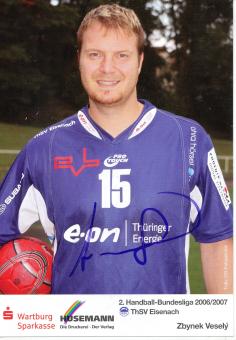 Zbynek Vesely  2006/2007 ThSV Eisenach  Handball Autogrammkarte original signiert 