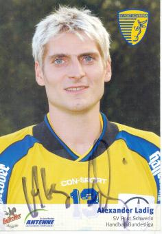 Alexander Ladig  SV Post Schwerin  Handball Autogrammkarte original signiert 
