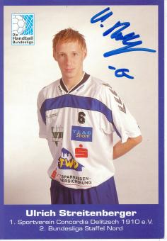 Ulrich Streitenberger  SV Concordia Delitzsch   Handball Autogrammkarte original signiert 