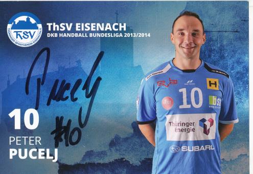Peter Pucelj  2015/2016  ThSV Eisenach  Handball Autogrammkarte original signiert 