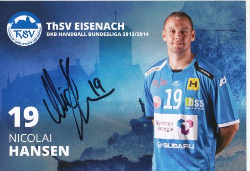 Nicolai Hansen  2015/2016  ThSV Eisenach  Handball Autogrammkarte original signiert 