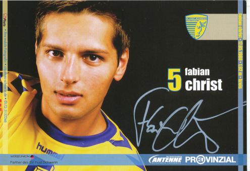 Fabian Christ  SV Post Schwerin  Handball Autogrammkarte original signiert 