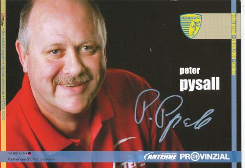 Peter Pysall  SV Post Schwerin  Handball Autogrammkarte original signiert 
