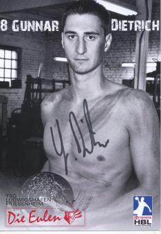 Gunnar Dietrich  Die Eulen Ludwigshafen  Handball Autogrammkarte original signiert 