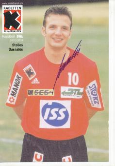 Stelios Gasnakis  Kadetten Schaffhausen  Handball Autogrammkarte original signiert 