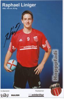 Raphael Liniger  Pfadi Winterthur  Handball Autogramm Foto original signiert 