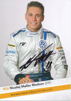 Nicolaj Meller Madsen  VW Auto Motorsport Autogrammkarte original signiert 
