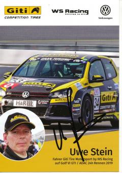 Uwe Stein  VW Auto Motorsport Autogrammkarte original signiert 