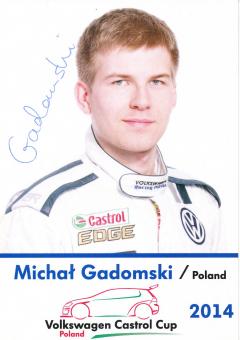 Michal Gadomski  2014  VW Auto Motorsport Autogrammkarte original signiert 