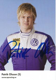 Patrik Olsson  VW Auto Motorsport Autogrammkarte original signiert 