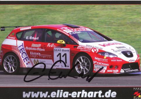 Elia Erhart  Seat  Auto Motorsport Autogrammkarte original signiert 