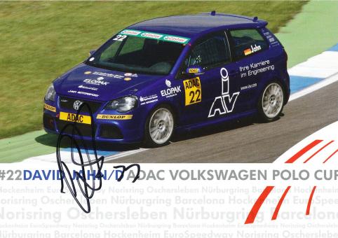 David Jahn  VW Auto Motorsport Autogrammkarte original signiert 